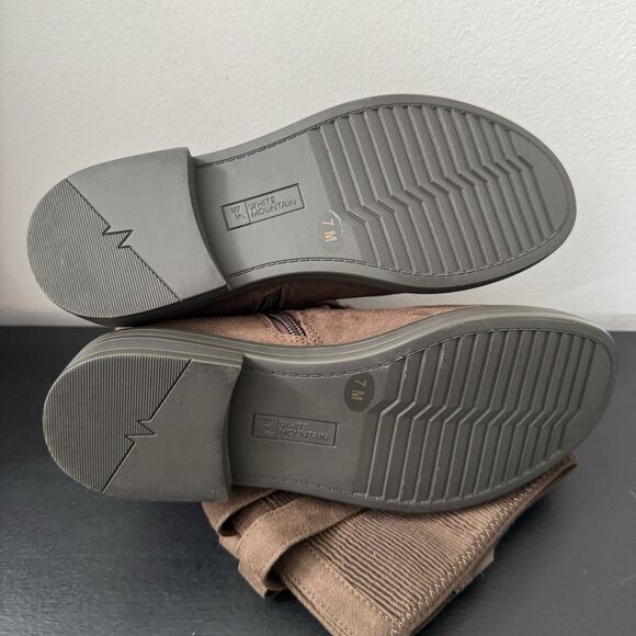 WHITE MOUNTAIN Women's Mazed Brown Knee High Boot Brown Riding Boot Size 7 - Picture 11 of 11